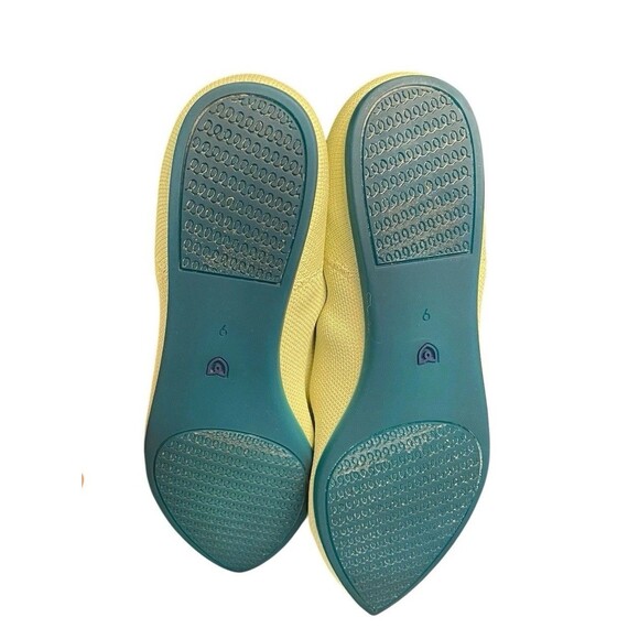 Rothy's The Point II Flats Sour Apple Green Teal Women's 9 - Picture 5 of 12